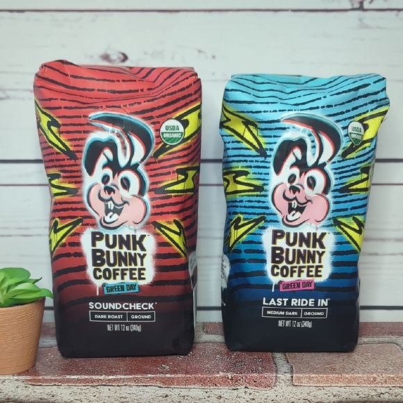 Green Day's Punk Bunny Coffee Organic Fair Trade Last Ride In &‎ Soundcheck - Picture 1 of 16